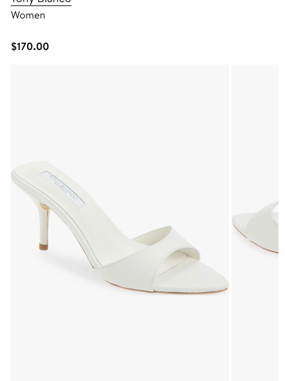 Tony Bianco Hallie mules 9.5 like new